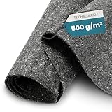 TeichVision – Teichvlies 500g / Vlies für Teich & Pool 8m x 2m / Schutzvlies als Poolunterlage/Bodenvlies Pool in grau