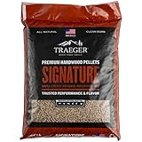 Traeger Grills Signature Blend 100% natürliche Holzpellets für Räucher- und Pelletgrills, BBQ, Backen, Braten und Grillen, 9 kg Tasche