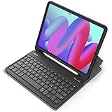 Inateck Tastatur Hülle kompatibel mit iPad 10 Gen. 2022, iPad Air 5/4 (2022/2020) 10,9 Zoll, iPad Pro 11 4/3/2/1, QWERTZ, mit Stifthalter, Abnehmbar, KB04002 (schwarz)