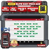 LAUNCH X431 PRO3 ACE OBD2 Auto Diagnosegerät mit DBScar VII,Kfz-Scan-Tool Topologie Mapping,Online-Codierung,CANFD&DoIP,55+ Dienste,FCA Autoauth, IMMO,10.1 Zoll, 2025 Modell