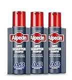 Alpecin Anti-Schuppen Shampoo A3, 3 x 250 ml - Bei schuppender Kopfhaut