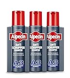 Alpecin Anti-Schuppen Shampoo A3, 3 x 250 ml - Bei schuppender Kopfhaut