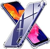 ivoler Klar Silikon Hülle für Samsung Galaxy A10 mit Stoßfest Schutzecken, Ultra Dünne Weiche Transparent Schutzhülle Flexible TPU Durchsichtige Handyhülle Kratzfest Case Cover