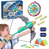 Wootoyz Pfeil Und Bogen ab 3 4 5 6 7 8 Jahre Junge,Outdoor Spielzeug ab 3-10 Jahre Kinder Geschenk Junge Kinder Kinderspielzeug Bogenschieße 3-6 Jahre Geschenke für Junge 3-12 Lernspielzeug für Kinder