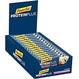 PowerBar Protein Plus + L-Carnitine Raspberry-Yoghurt 30x35g - Protein Riegel + Magnesium Calcium