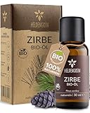 Heldengrün© BIO Zirbenöl [100% NATURREIN] - Echtes Zirben Öl - Alpen Wildwuchs aus Österreich - Zirbenöl Ätherisches Öl - Zirbenöl für Diffusor
