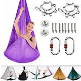 ARNTY Yoga-Set für Erwachsene, Yoga-Zubehör, 500 kg Belastung, inkl. Kompletter Installationshardware (Purple)