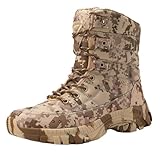 Generisch Militär-Taktikkampfstiefel Tactical Boot Militärstiefel Herren Rutschfeste Camouflage-Wanderschuhe FüR MäNner Als Outdoor Boot, Arbeitsstiefel, Wanderstiefel, Einsatzstiefel verschleißfest