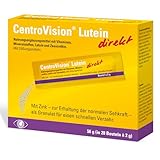 CentroVision Lutein direkt – Granulat mit einer Mikronährstoffkombination aus Lutein und Zeaxanthin, Nahrungsergänzung für die Augen mit essentiellen Vitaminen & Mineralstoffen, laktosefrei, 28 St.