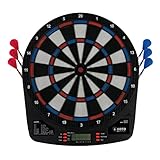 KOTO - Soft Easy Electronic Dartboard (39X2X44,5 cm), Dartboard Incl. 6 Soft Tip Darts, 32 Games & +590 Variations, E-Darts Multiplayer, Dart Set