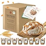 Bio Brot Probierbox Starterset mit 8 Brotbackmischungen - Geschenk zum Einzug - Brot zum Selberbacken - Brotbackautomat geeignet - Bake with Love