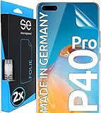 2x se® 3D SCHUTZFOLIE Transparent für Huawei P40 Pro,Selbstheilend, 100% Fingerabdruck & FaceID kompatibel, einfache blasenfreie Installation, Ultra-Klar, Stoß-Kratzfest, aus Deutschland