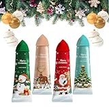 Handcreme Set (5 Stück), Handcreme Weihnachten Set, Hand Cream für Trockene Hände, Handpflegecreme mit Pflanzenduft Feuchtigkeitscreme Pflegecreme, Geschenkset Weihnachten für Frauen Männer