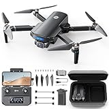 Holy Stone HS360S Drohne mit Kamera 4K GPS für Erwachsene, 3KM Große Reichweite 5G FPV Bildübertragung, 20 Min. Lange Flugzeit, Follow-Me, Rückkehr, RC faltbar Drohnen komplettset unter 249g Anfänger