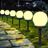 Shengruili 3 Stück Solarlampen für Außen Kugel,Solar Gartenleuchte,wasserdichte Solarlampen für Garten,Solar Gartenleuchte Wasserdicht Solarlampe,Solarleuchten Garten Deko Terassendeko