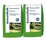 2x25 kg Dolomitkalk Rasenkalk - Zur Vorbeugung von Moosbildung im Rasen mit Calcium und viel Magnesium