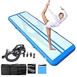 Tumbling Matten Aufblasbare Gymnastik 3/4/5/6M/7M/8M Trainingsmatte Kohlefaser Tumble 10/20cm Dick Gymnastikmatte Turnmatte Bodenmatte Inflatable Yogamatte Taekwondo Matte with Pumpe