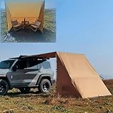 Camping Vorzelt mit Abnehmbarem Dreieckigem Schutz, Auto Markise Wohnwagen Auto Vorzelt, PU3000mm, UPF30+ (Size : 200x300cm/79x118in)