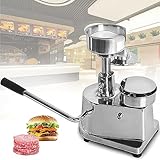 Kommerzieller Hamburger-Patty-Maker, Edelstahl-Burgerpresse, 100 mm/130 mm/150 mm Fleischkuchen-Formmaschine, geeignet für alle Arten von Fleisch-Patties, Kartoffel-Patties und andere Verarb