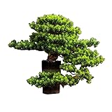 Künstliche Bonsai-Pflanzen, 45,7 cm, künstlicher Bonsai, Kiefernsimulation, Grünpflanze, Bonsai für den Innenbereich, künstliche Topfpflanzen, künstliche Zimmerpflanzen für Schreibtisch, Zuhause, Büro