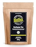 Biotiva Kurkuma Tee Bio 250g - hochwertige Kurkumawurzel (Curcuma longa) getrocknet - Superfood - Abgefüllt und kontrolliert in Deutschland (DE-ÖKO-005)