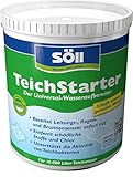 Söll 80474 TeichStarter Universal-Wasseraufbereiter für den Gartenteich 1 kg - wasserstabilisierendes Teichpflegemittel zur Teichwasseraufbereitung im Fischteich Koiteich Schwimmteich