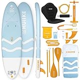 Stand Up Paddling Board Hochwertigem Zubehör - HUIIKE | Sup Board Aufblasbar Stand Up Paddle mit Aluminium-Paddel | Sup Paddel Großer Stabilität und Langlebigkeit | Standup Paddleboard Aufblasbar Set