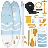 Stand Up Paddling Board Hochwertigem Zubehör - HUIIKE | Sup, Stand Up Paddle mit Dual-Use-Paddel und Kajaksitz | mit Großer Stabilität | Paddel Für