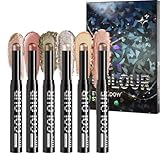Cremiger Lidschatten Stick | 6er Set Augenaufheller Stifte | Mattierter Kajal Für Frauen Mädchen Täglicher Gebrauch Reise Outdoor Aktivitäten