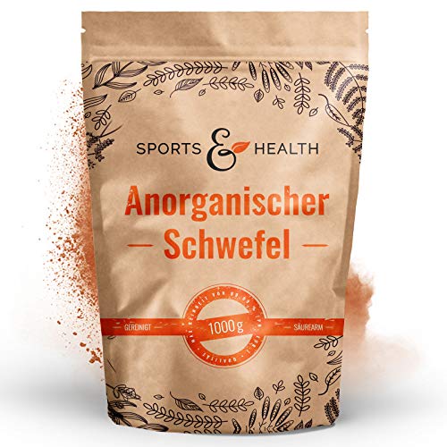 Schwefelpulver Anorganisch - 1000g gemahlener Schwefel - 99,9% Reinheit - Eigene Abfüllung - Anorganischer Schwefel
