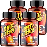 DHT-Blocker für Männer mit Biotin, Hochdosiert 1127 mg Haar- und Kopfhautformel, Haar Vitamine, Proprietäre Kräutermischungen, Flüssigkeitsgefüllte Kapseln (90 Stück (4er Pack))