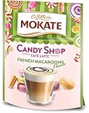 MOKATE® Cappuccino Candy Shop| 110g Geschmack: Französische Macarons | Instantkaffee Kaffeegetränk Instantkaffee Samtig und Aromatisch Cremiger Getränk Kaffee Getränkepulver aus löslichem Bohnenkaffee