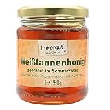 Imkergut Tannenhonig Schwarzwald, Weißtannenhonig, Bio Imkerhonig, 250g Glas