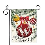 Rtyweth Weihnachtsbaum-Gartenflagge, 30,5 x 45,7 cm, doppelseitig, Willkommens-Weihnachtsbaum, Garten, für Winter, Bauernhof, Dekoration, Außenflaggen