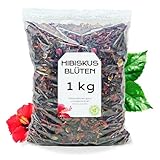 Hibiskustee 1kg - Hibiskusblüten 1kg - Hibiskusblütentee - Getrocknete Hibiskusblüten - Hibiskus - Hibiscus flower - Hibiskusblüten Lose