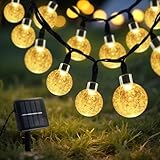 CNMTCCO Solar Lichterkette Aussen, 8 M40 LED 8 Modi Lichterkette Außen Solar, IP65 Wasserdicht Solar Lichterkette Outdoor für Garten, Terrasse, Hochzeit, Balkon Dekou nd Feiertagsdekoration