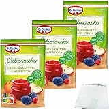 Dr. Oetker Gelierzucker mit Süßungsmittel aus Stevia 3er Pack (3x350g Packung) + usy Block