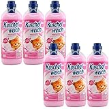 Kuschelweich Pink Kiss Weichspüler 6 x 1 Liter für 186 Wäschen