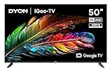 DYON iGoo-TV 50U - 50 Zoll (126 cm) 4K Ultra HD Smart LED Fernseher mit Google TV, HD Triple Tuner, Sprachsteuerung, Netflix, Prime Video, YouTube, DAZN, Disney+