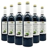 Bleichhof Schwarzer Johannisbeersaft - 100% Direktsaft, vegan, OHNE Zuckerzusatz, 6er Pack (6x 0,72l)