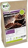 Kakao Pulver Bio 1000g - ungesüßt - ganze Kakao Bohnen gemahlen aus öko Anbau - kakaopulver - Premium Qualität