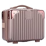 SUMNACON Pink Kosmetikkoffer Handpack Kosmetiktasche Schminkkoffer Schminktasche Aufbewahrung Kulturtasche zu Damen Mädchen Tasche für Reise Ausflug Urlaub Wasserdicht(Kofferraumform)