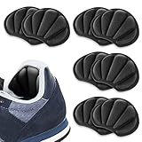 Sibba Fersenpolster Einsätze Griffe 4 Paar Schuhe High Heels Kissen Too Big Shoe Protectors Sticker Filler Pads Fußgewölbeunterstützung Turnschuhe Innensohle Sohle Komfort für Frauen Herren (Schwarz)