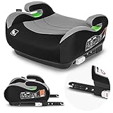 LIONELO LUUK FIX i-Size Kindersitzerhöhung mit ISOFIX, von 22 bis 36 kg/ 125 – 150 cm, Gruppe 2 und 3, Bequeme Armlehne und Sitz, Abnehmbarer Bezug