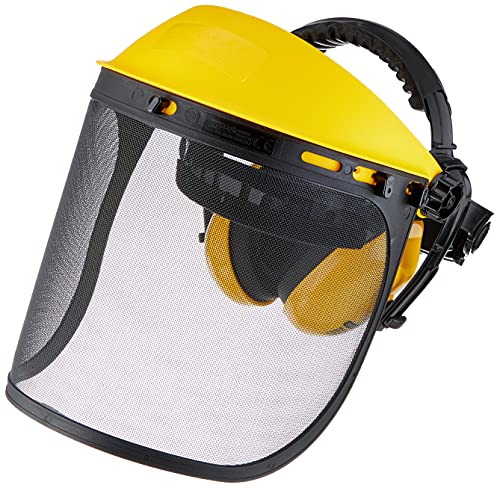 Oregon Gesichts- und Gehörschutzkomination,mit Netzvisier und integriertem Kapselgehörschutz, Gelb