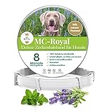 MC-Royal® Deluxe Zeckenhalsband für Hunde - 100% natürliche Inhaltsstoffe - bis zu 8 Monate zuverlässiger Zeckenschutz