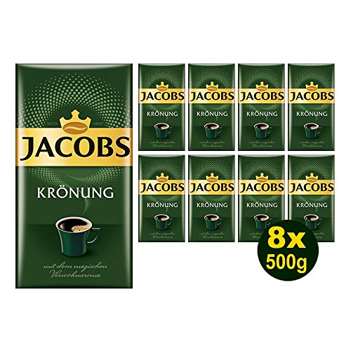 JACOBS Filterkaffee Krönung 8 x 500g Pulver-Kaffee gemahlen Röstkaffee