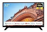TOSHIBA 32W2263DG 32 Zoll Fernseher/Smart TV (HD Ready, HDR, Netflix/Prime Video, Triple-Tuner, Dolby Audio), Schwarz