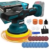 L1NXIXI Poliermaschine Auto für Makita 18V-Akku, 6 Zoll Orbital Auto Politur mit 8 Variablen Geschwindigkeiten,27pcs Auto poliermaschinen Set, für Polieren/Wachsen/Autodetaillierung (ohne Akku)
