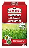 Substral Rasendünger mit Unkrautvernichter, 2in1: Unkrautvernichtung + Düngung, 100 Tage Langzeitwirkung, 2kg für 100m²